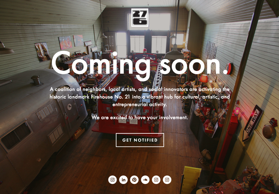 Truck 6 Engine 27 Landing Page