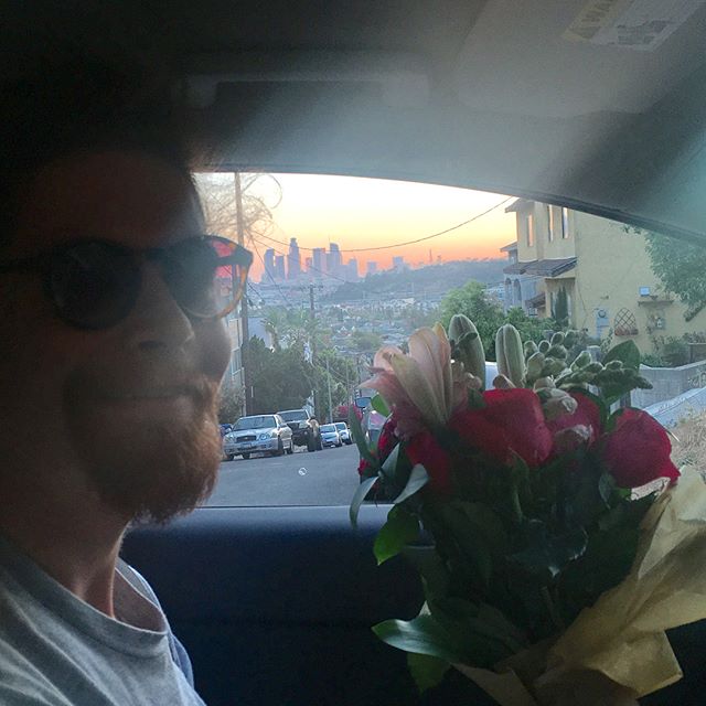 When you fly to LA to visit your sweetheart and he picks you up with flowers and take you on a rogue hike  and then makes dinner 😍😍😍