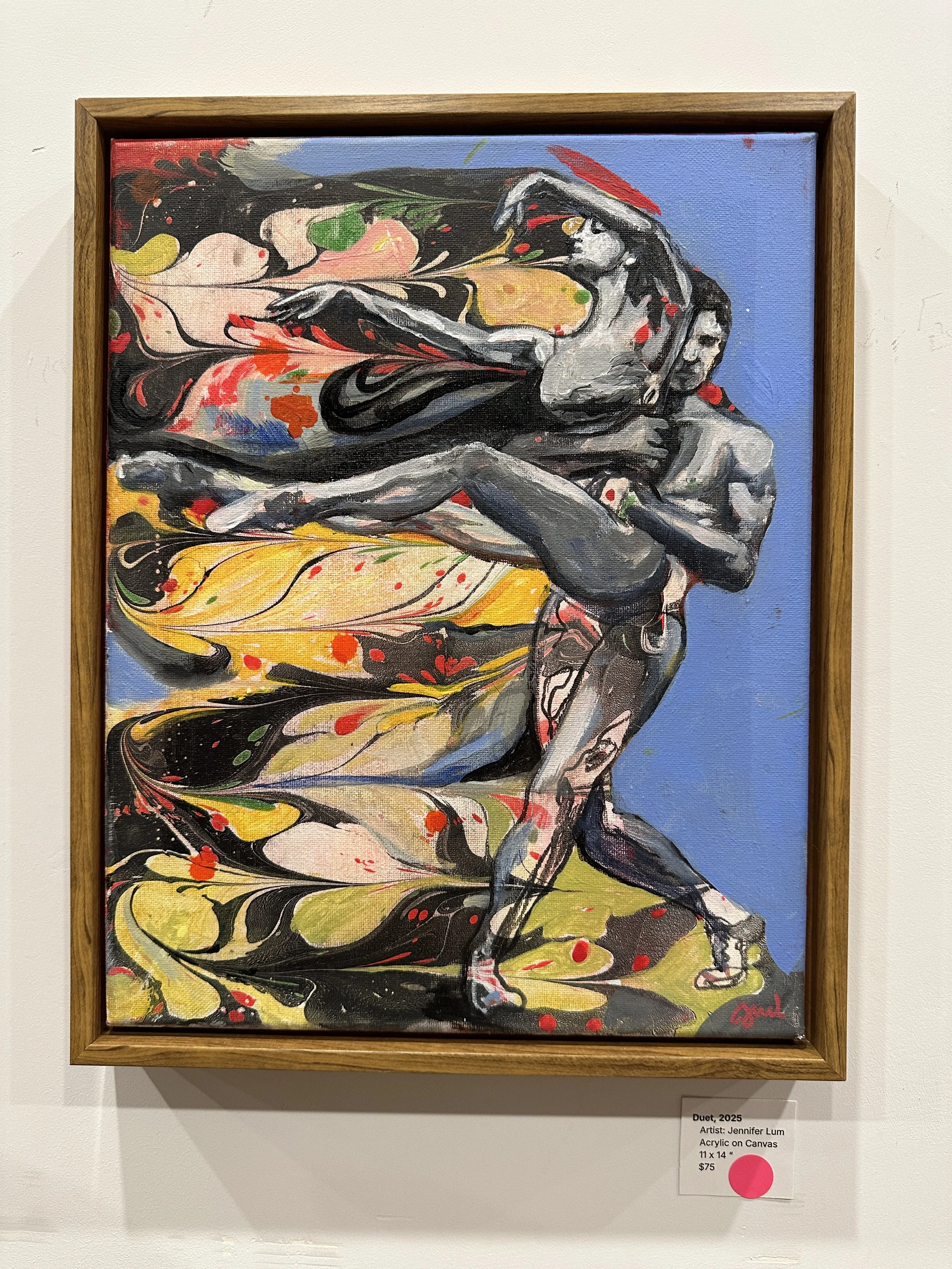  Duet 11×14” acrylic on canvas - sold 2025 