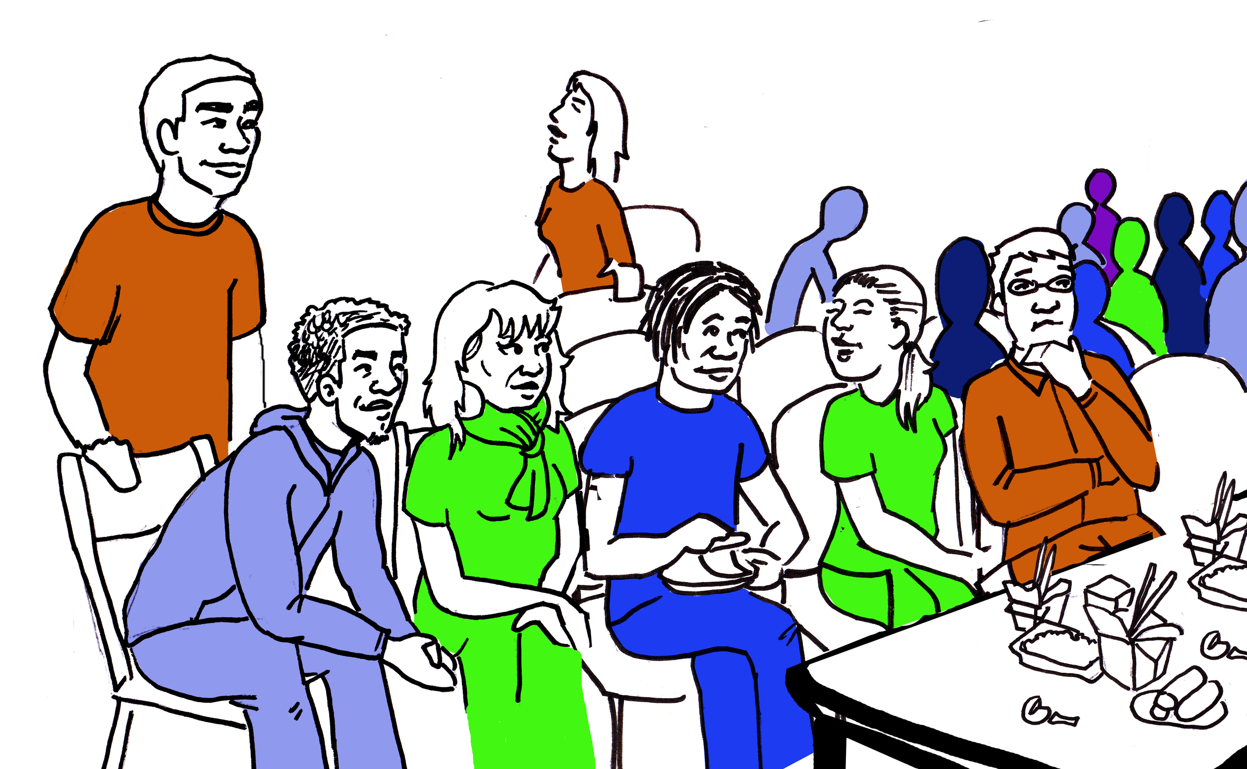 If they had been to community organizing or labor organizing meetings with food, serving refreshments might have occurred to them as a recruitment method. This is a clear example of how simply knowing how activists of other classes do things can strengthen your own social justice efforts.