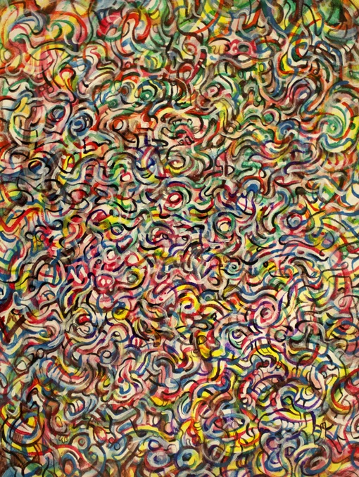 “Saturnalia” Tripoli, 2012, acrylic on canvas