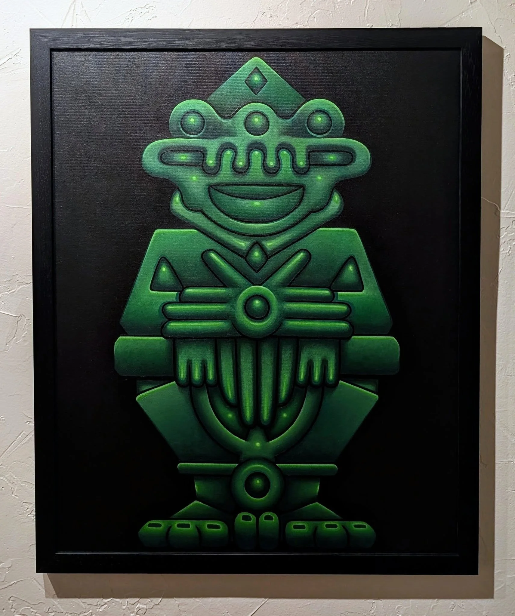 "Frog Lord" Tripoli, 2025, oil on canvas - $please inquire