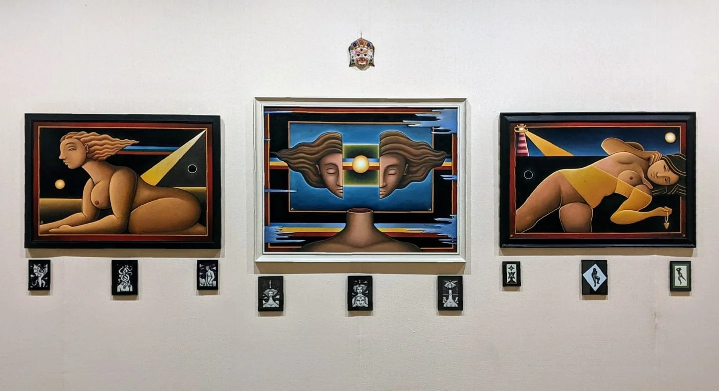 "Heads & Tails" exhibition display