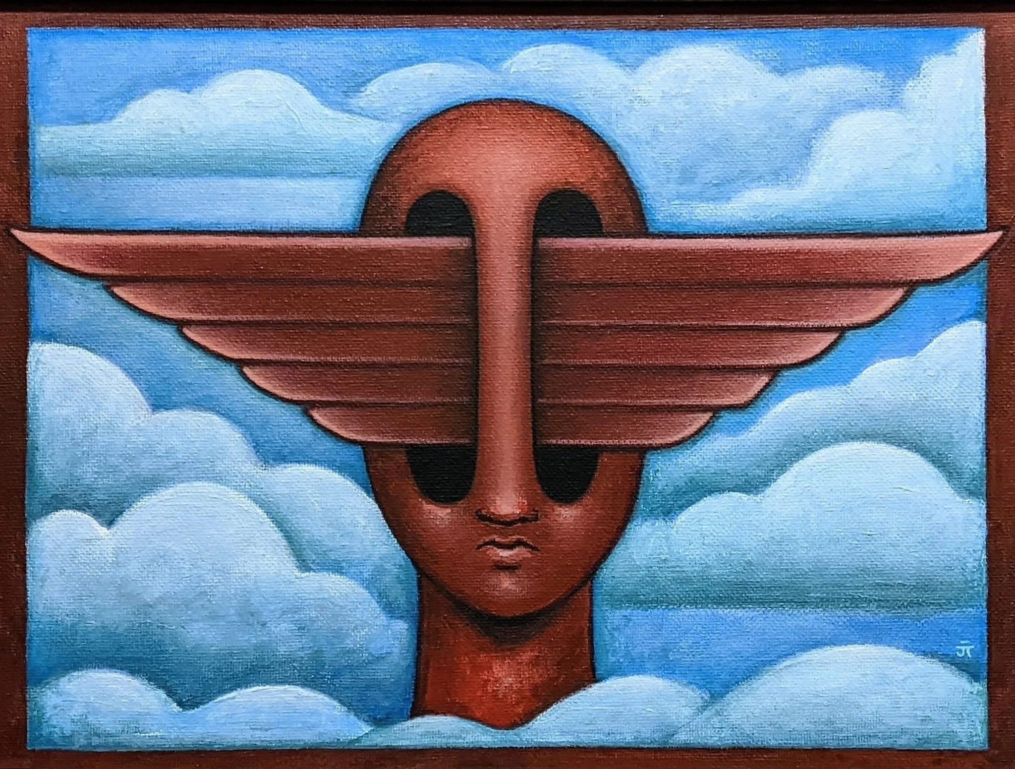 “Birdbrain” Tripoli, 2022, acrylic on canvas; $please inquire.