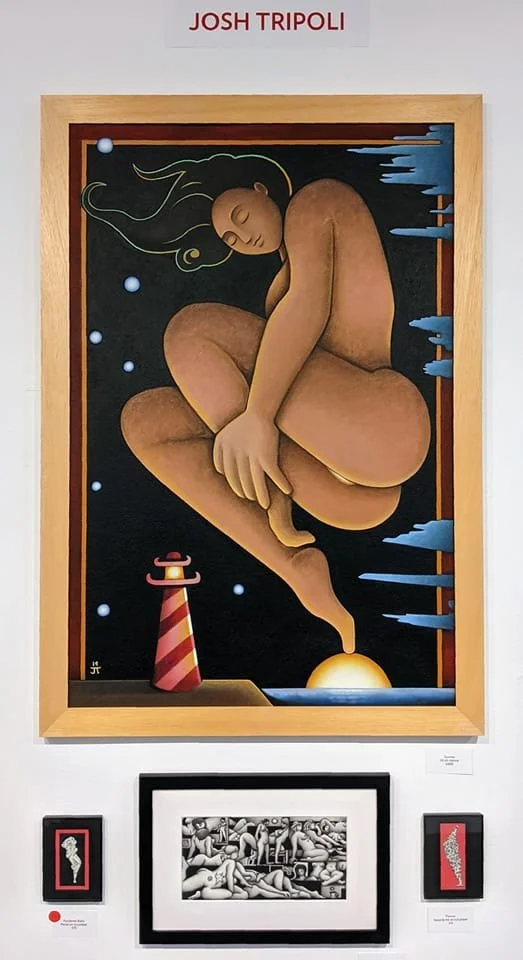 "Sunrise" Tripoli, 2019, oil on canvas - on display in "The Nude" - $please inquire