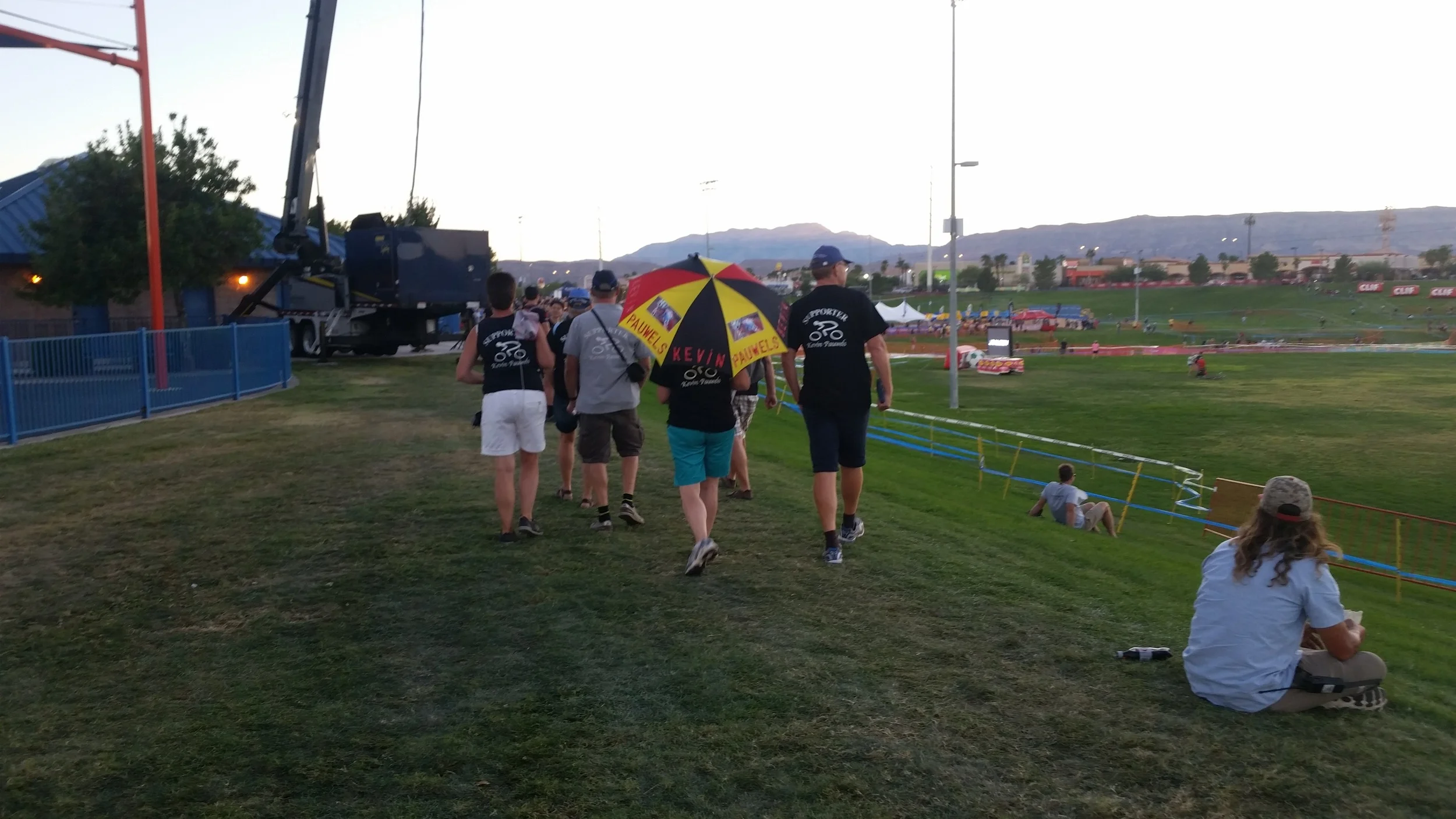 Kevin Pauwels' Belgian fans made the long journey to show their support