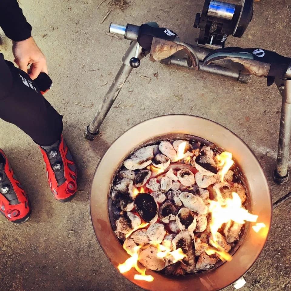 Warming up... literally Photo by: Richardson Bike Mart