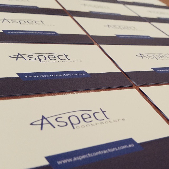 Brand new Aspect business cards hot off the presses! #aspect #landscaping #contractor #construction #sunshinecoast #photography #photooftheday #stationery #business #businesscards #businesscard