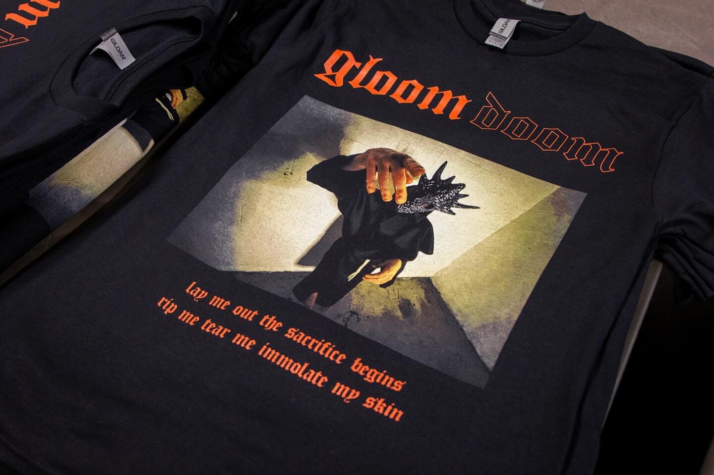 Fun simulated process prints we just wrapped up for @gloomdoompa. 🔥 www.mlscreenprinting.com