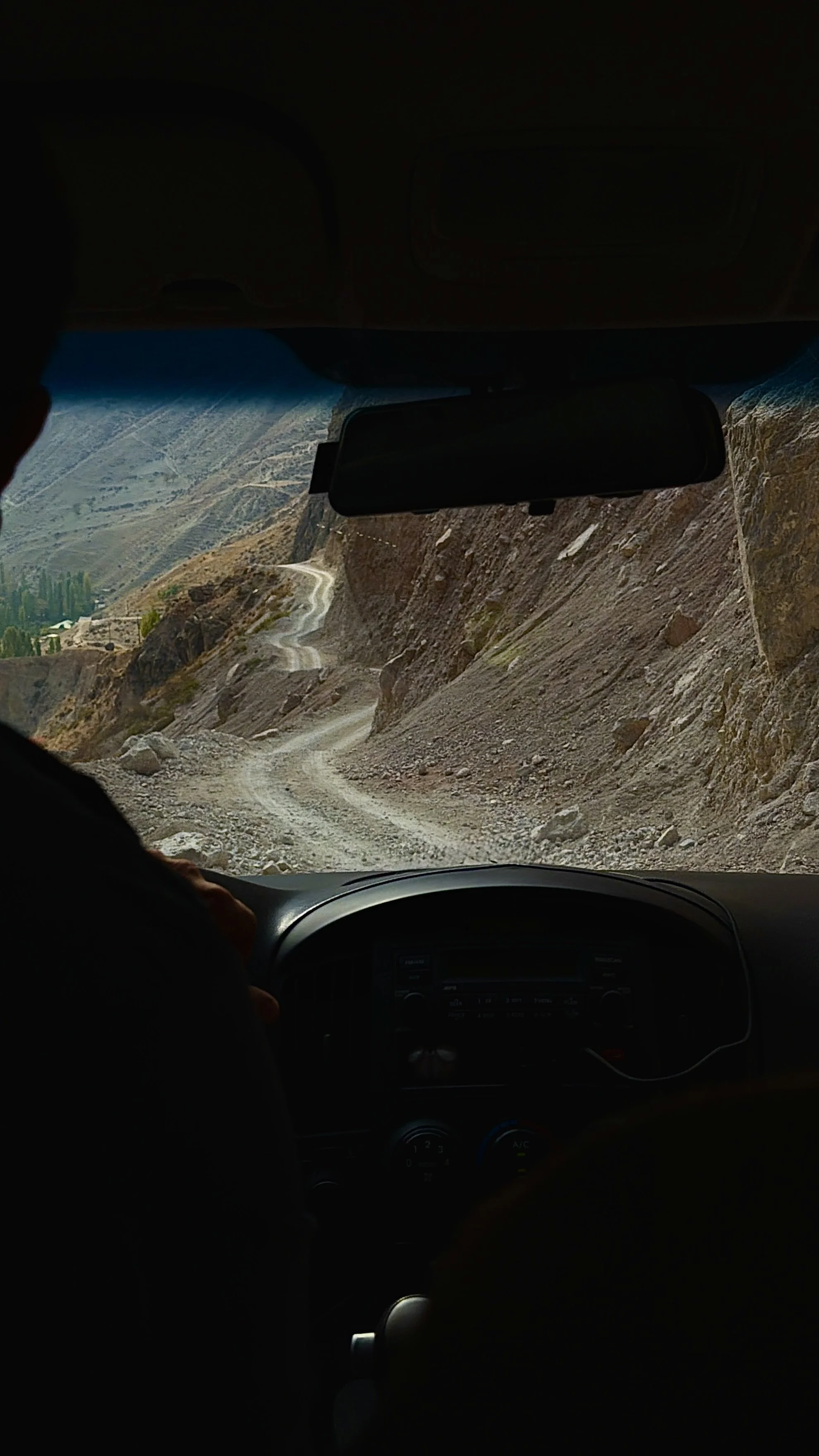 on the road