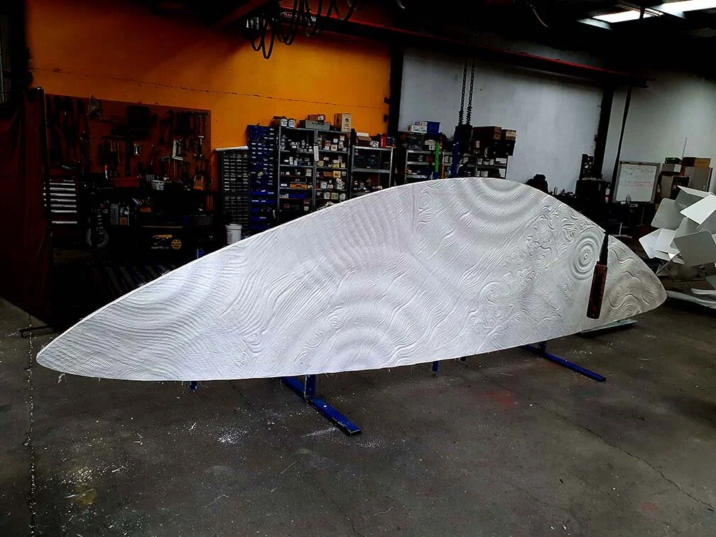  cast plaster pattern from plasticine prior to casting aluminium 