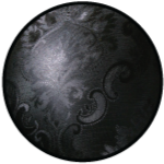 Close-up of black damask latex