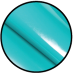 Close-up of vibrant turquoise latex