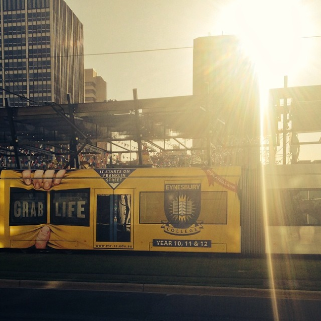 'Grab Life' Eynesbury Tram Advertising