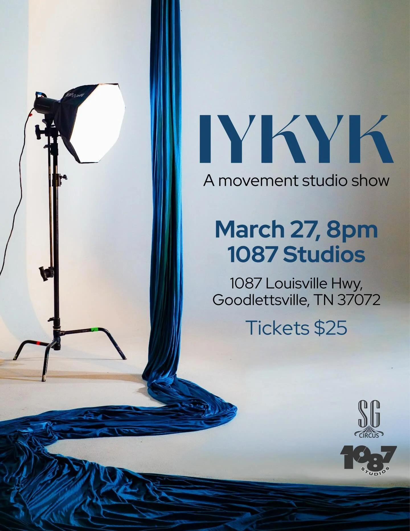 Tickets for our newest show are LIVE and you better hop on these before they fly away &mdash; only a small number are available! 

In partnership with 1087 Studios, SG is launching a new quarterly showcase called IYKYK: A Movement Studio Show. 

Nash
