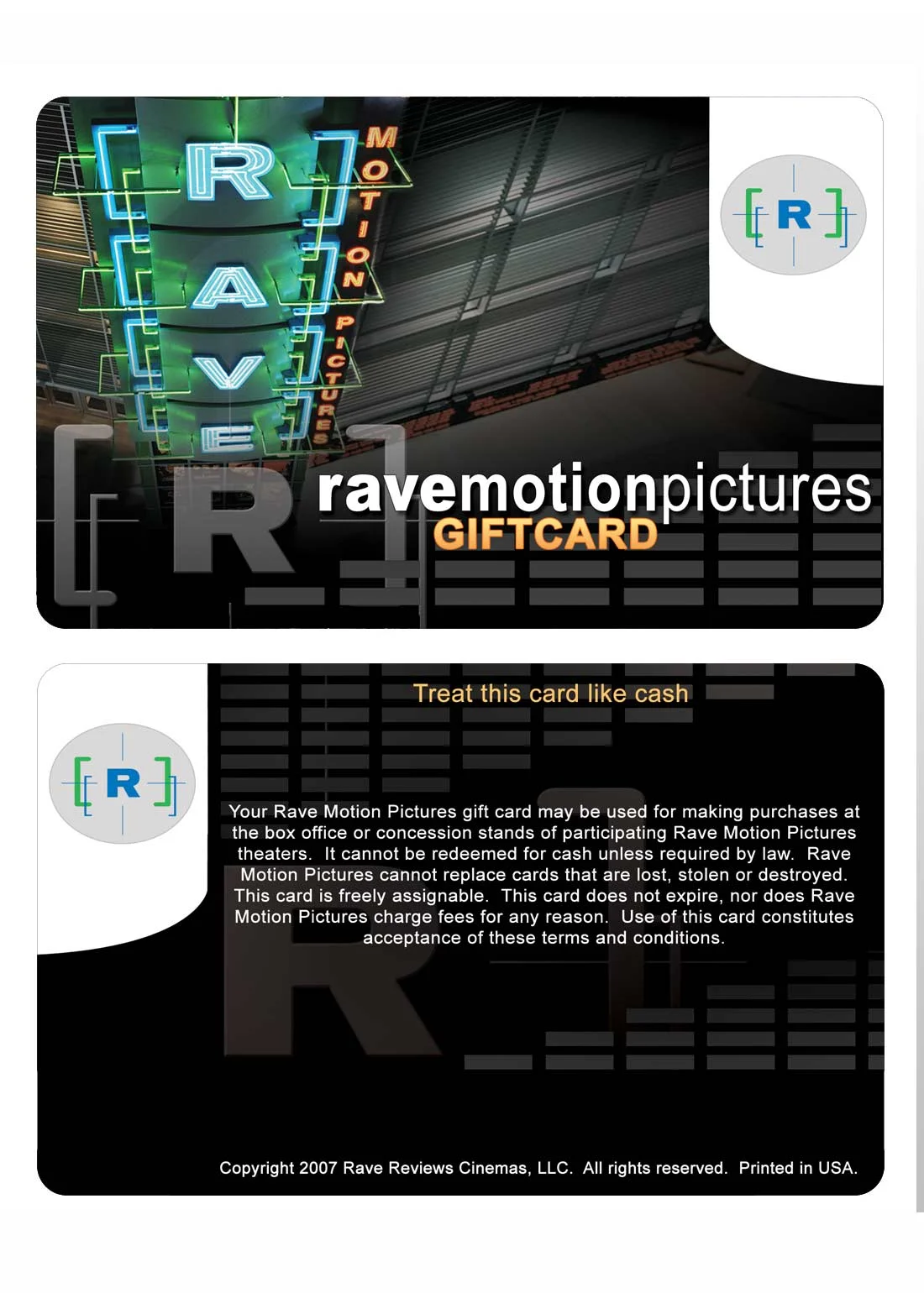 Rave Motion Pictures Gift Card