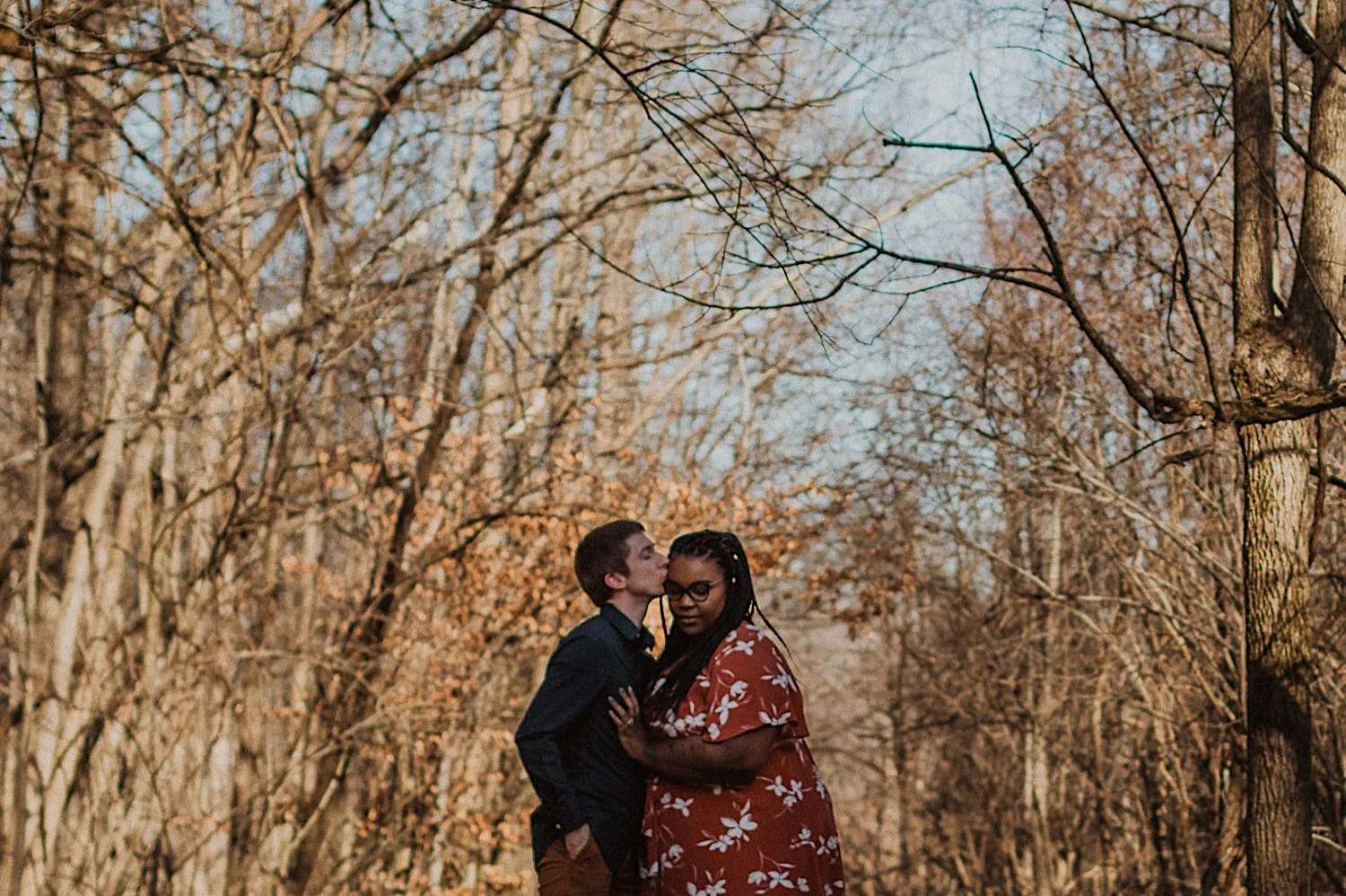 Thomas + Kesia - Woodsy Spring Engagement Session