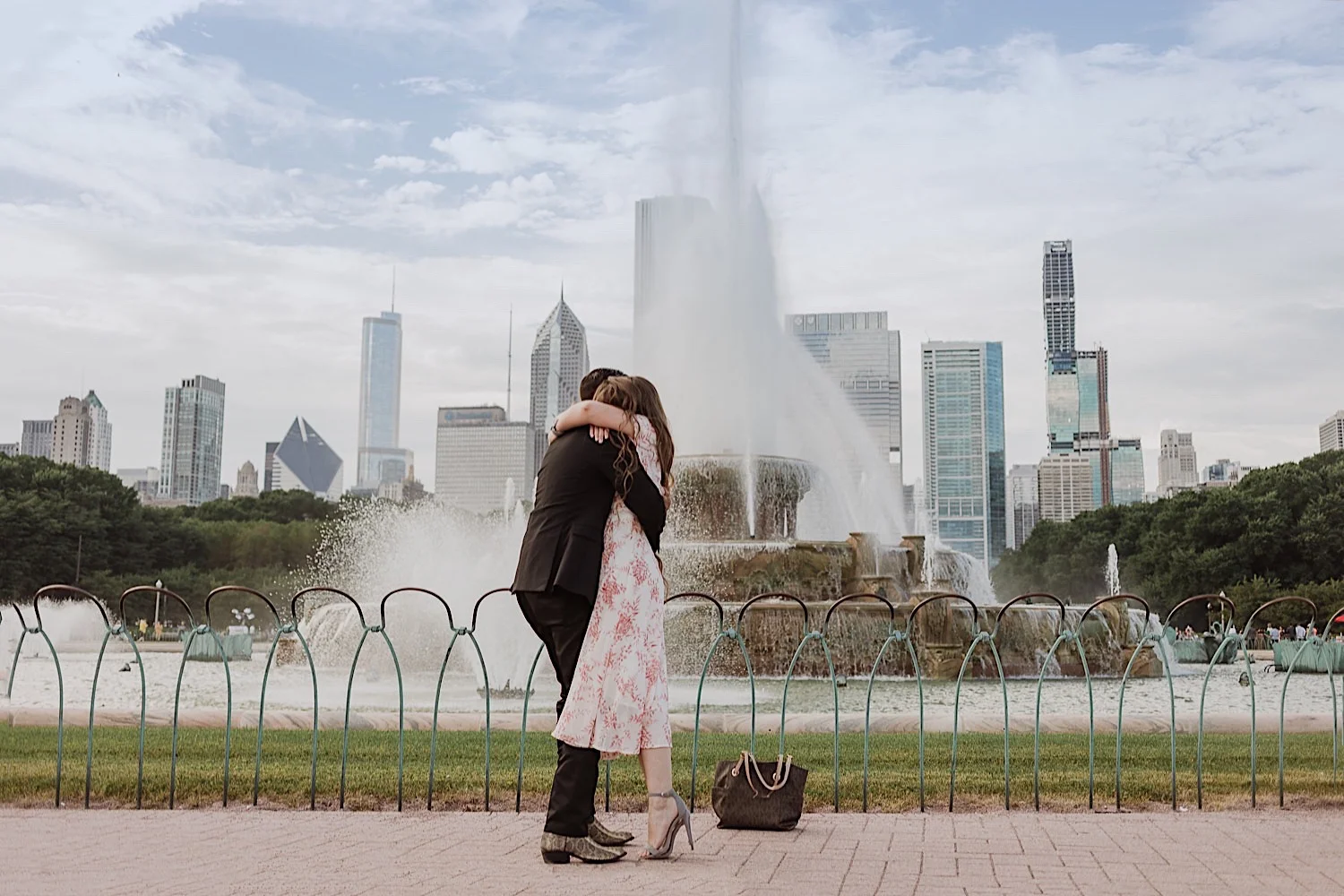 Winston + Kayla - Proposal at Buckingham Fountain 
