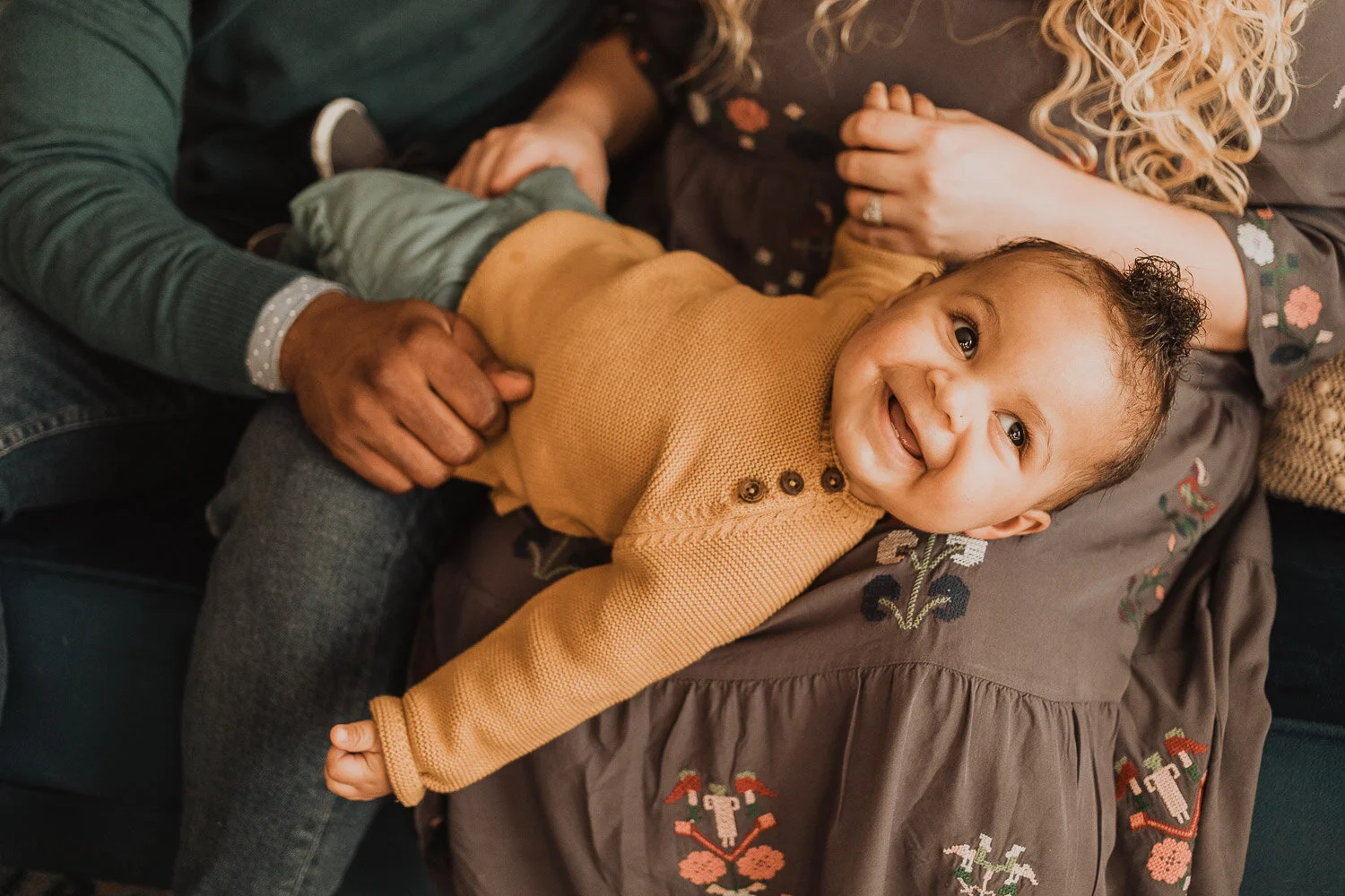 Elijah, Kayla, + Little Hux - Family In-Home Session in Chicago, IL