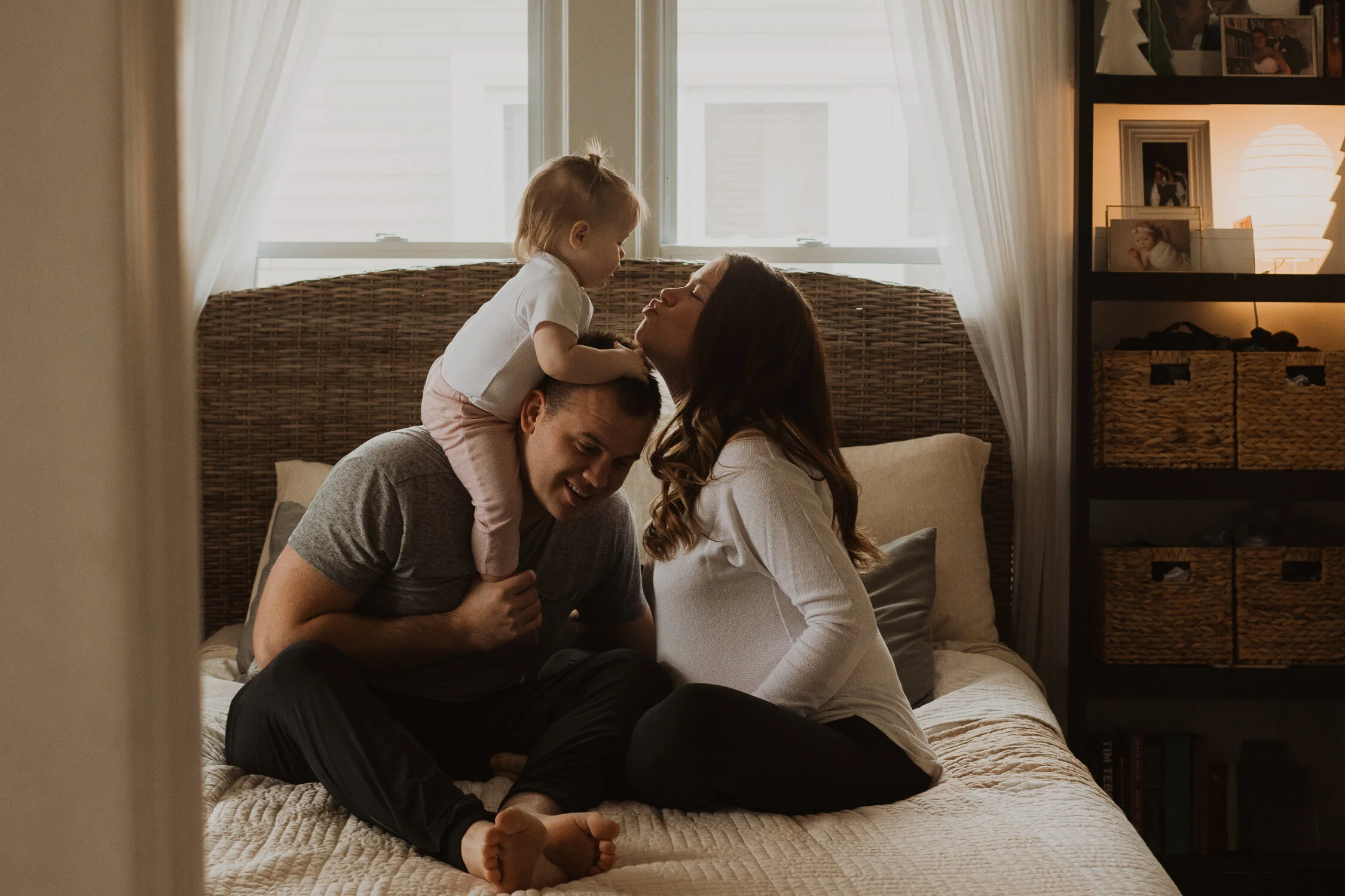 The Kelley's - Soon to Be Party of Four At Home Maternity Session