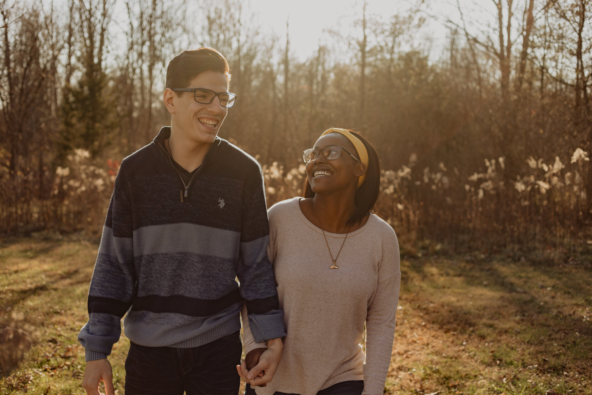 Marcy + Evan - End of Fall Engagement Session in Indianapolis, Indiana