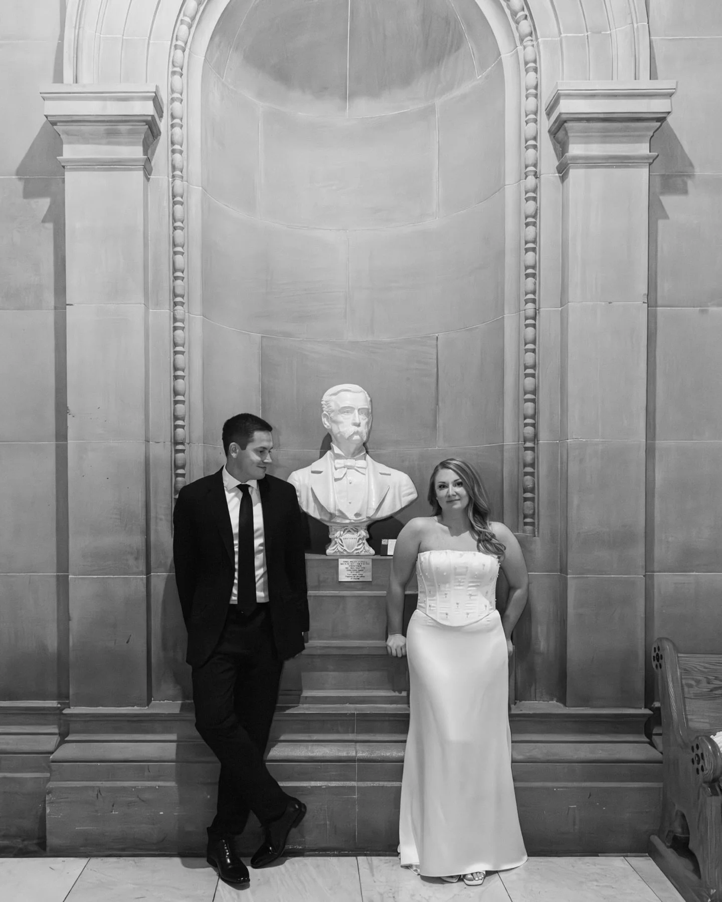 I&rsquo;ve found that the simple act of being present together during bridal portraits is more than enough. Wandering through beautiful spaces (like our very own Indiana Statehouse) just makes for the cherry on top. 🍒💋
.
.
.
🏷️ Indiana statehouse 