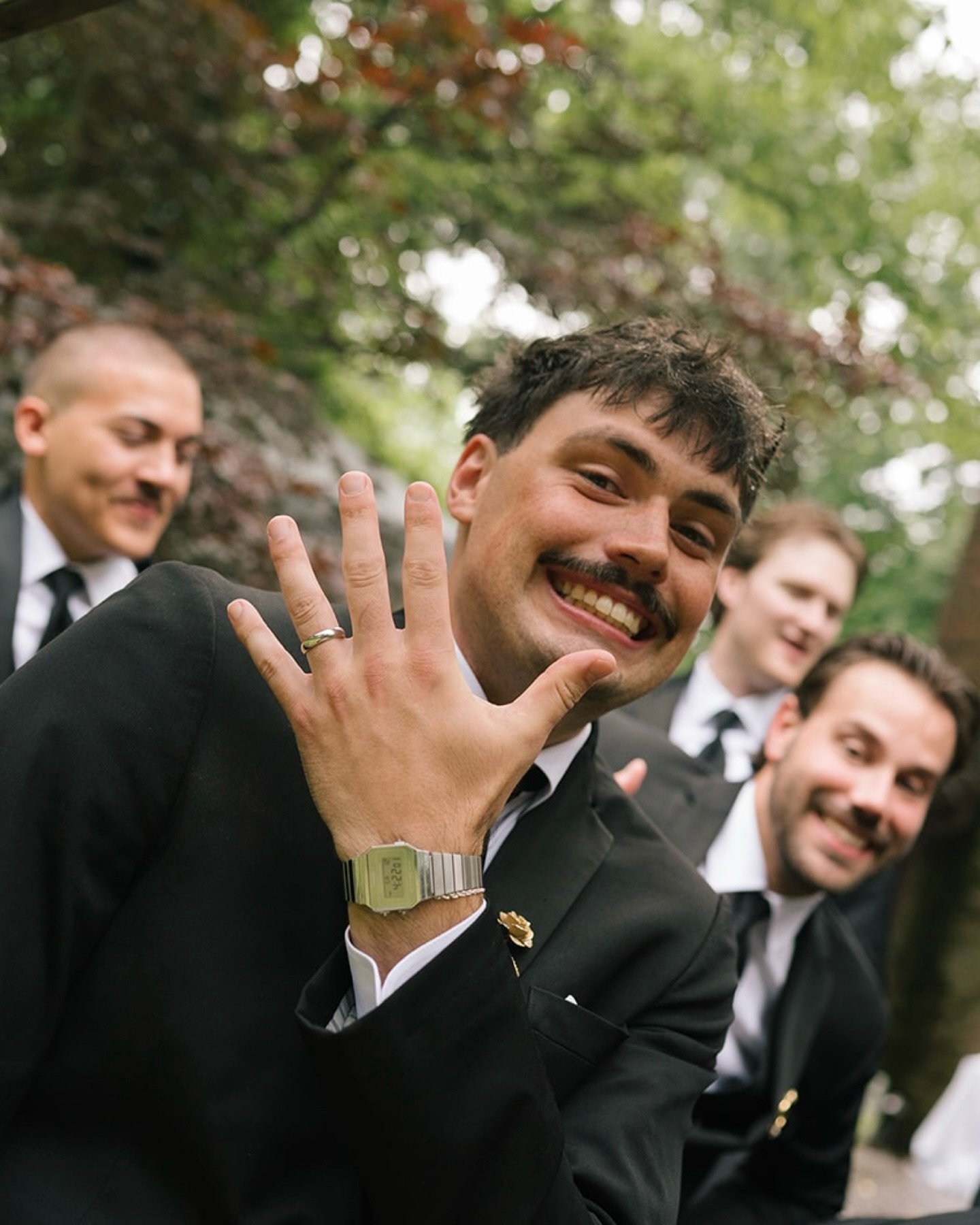 The sweetest post-ceremony groomsmen moments along with some classic silly ones from before. 🎥🤵🏻🎞️
.
.
.
🏷️ groomsmen photos, wedding day groom, super 8 weddings, Indianapolis videography, Blanton House Indiana, 2026 bride and groom planning, Po