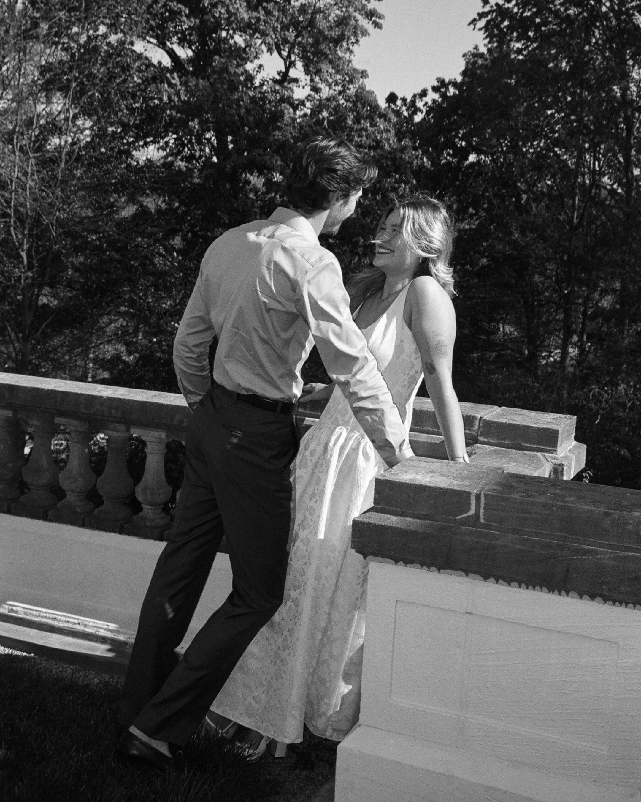 A springtime stroll through Newfields Gardens with Sarah &amp; Damien, just shy of three weeks ahead of getting drenched by rain &amp; love on their wedding day. 🌷💧🤍

Consider this part one of likely a hundred from their engagement and nuptials. 
