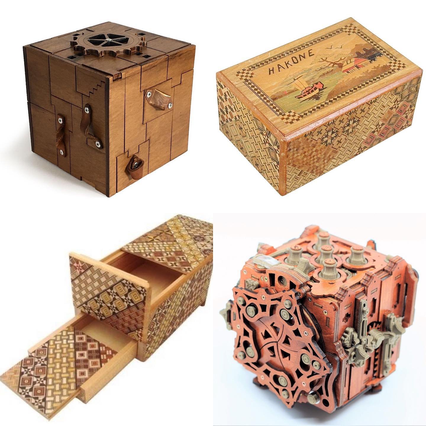 Hakone, Japan was birthplace of the puzzle box in the 19th century. Today, young designers are taking the concept to new places. Check out the work of some of our favorites and order yourself one of these unique creations - support puzzle artisans! @