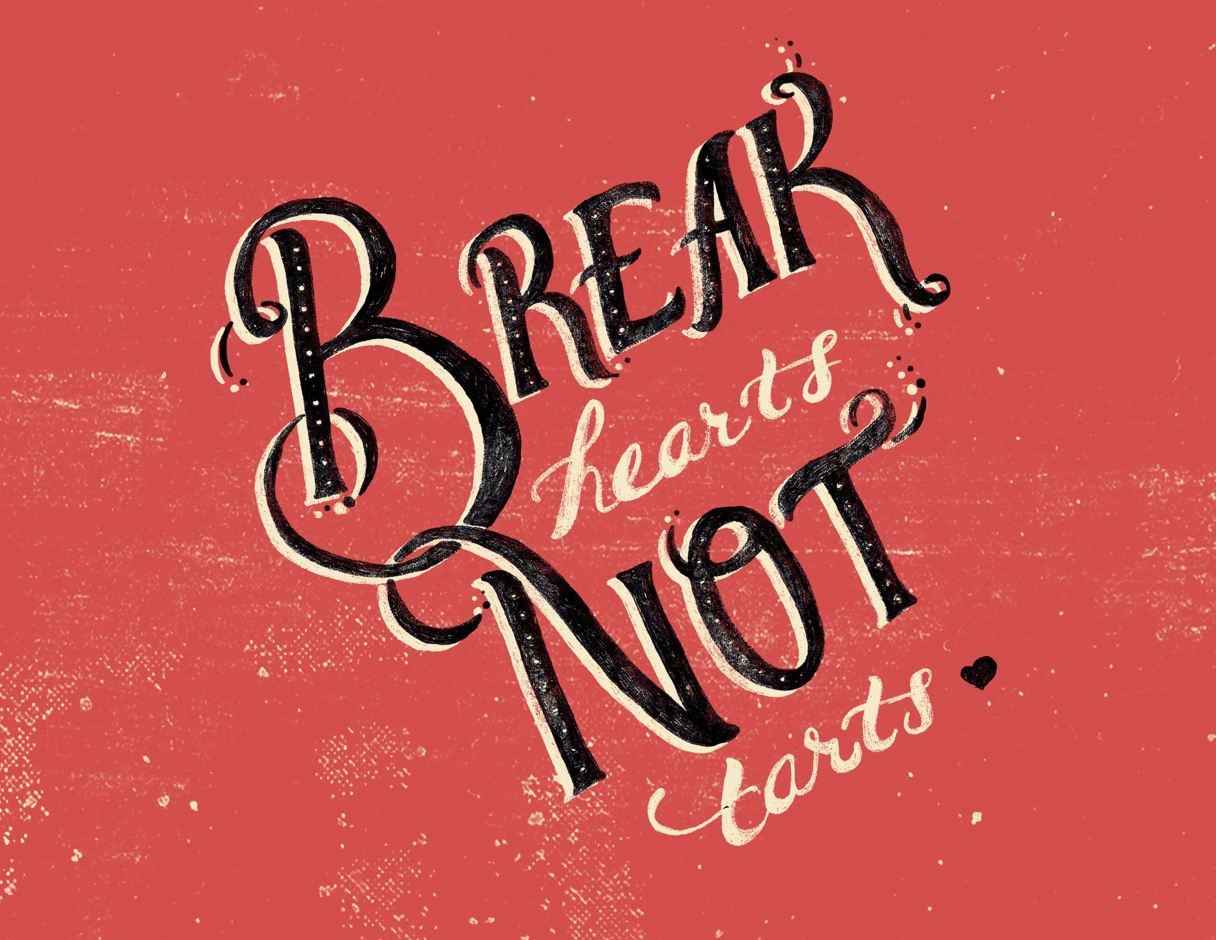  Hand-lettering for  The Little Tart Bakeshop  