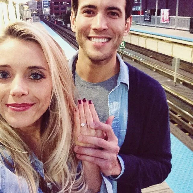 First selfie with my fianc&eacute;!! ❤️ #wematch #welovedenim #omgimengaged