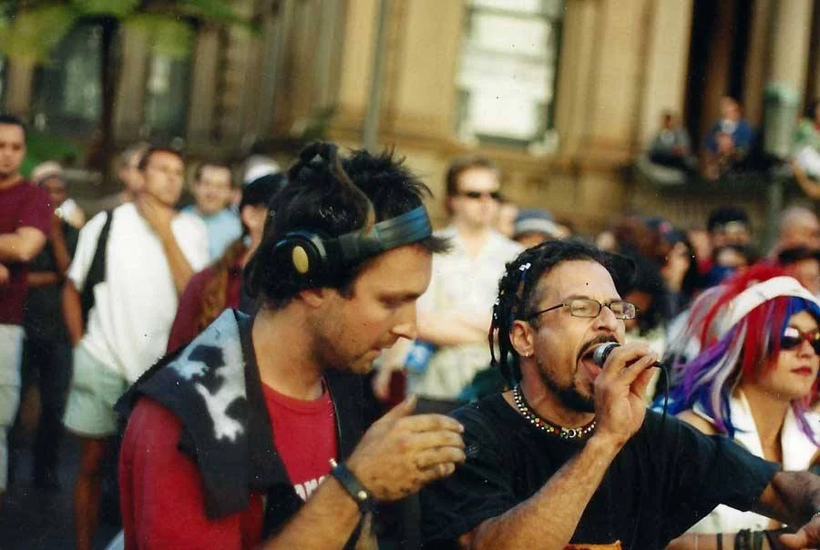Labrats at Reclaim the Steets Sydney 2000 with Elf Tranzporter