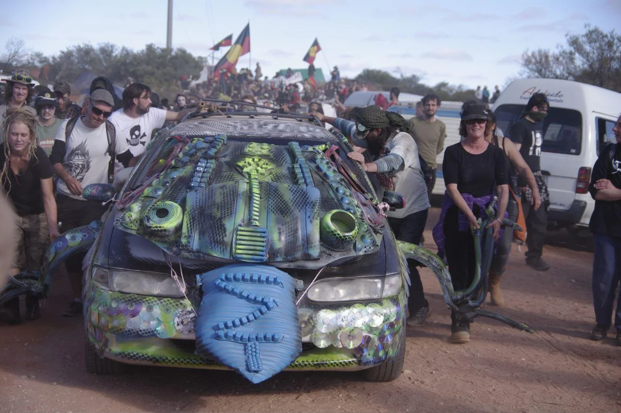 Lizards Revenge protests against Roxby Downs Uranium Mine