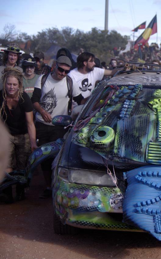  Lizard's Revenge protests against Roxby Downs uranium mine, 2013. 