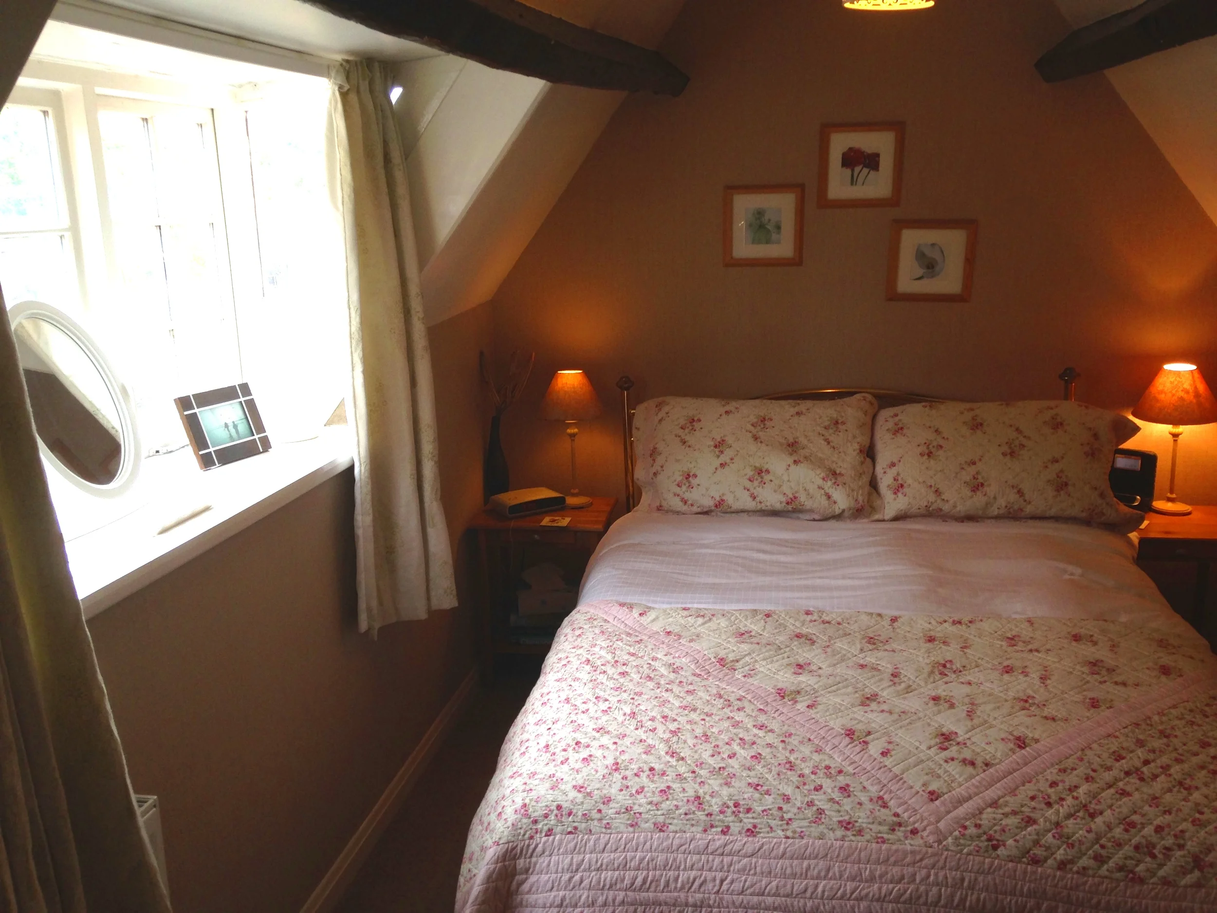  Second floor double bedroom.  On the landing just outside this room, there is a shower room with toilet and washbasin.   