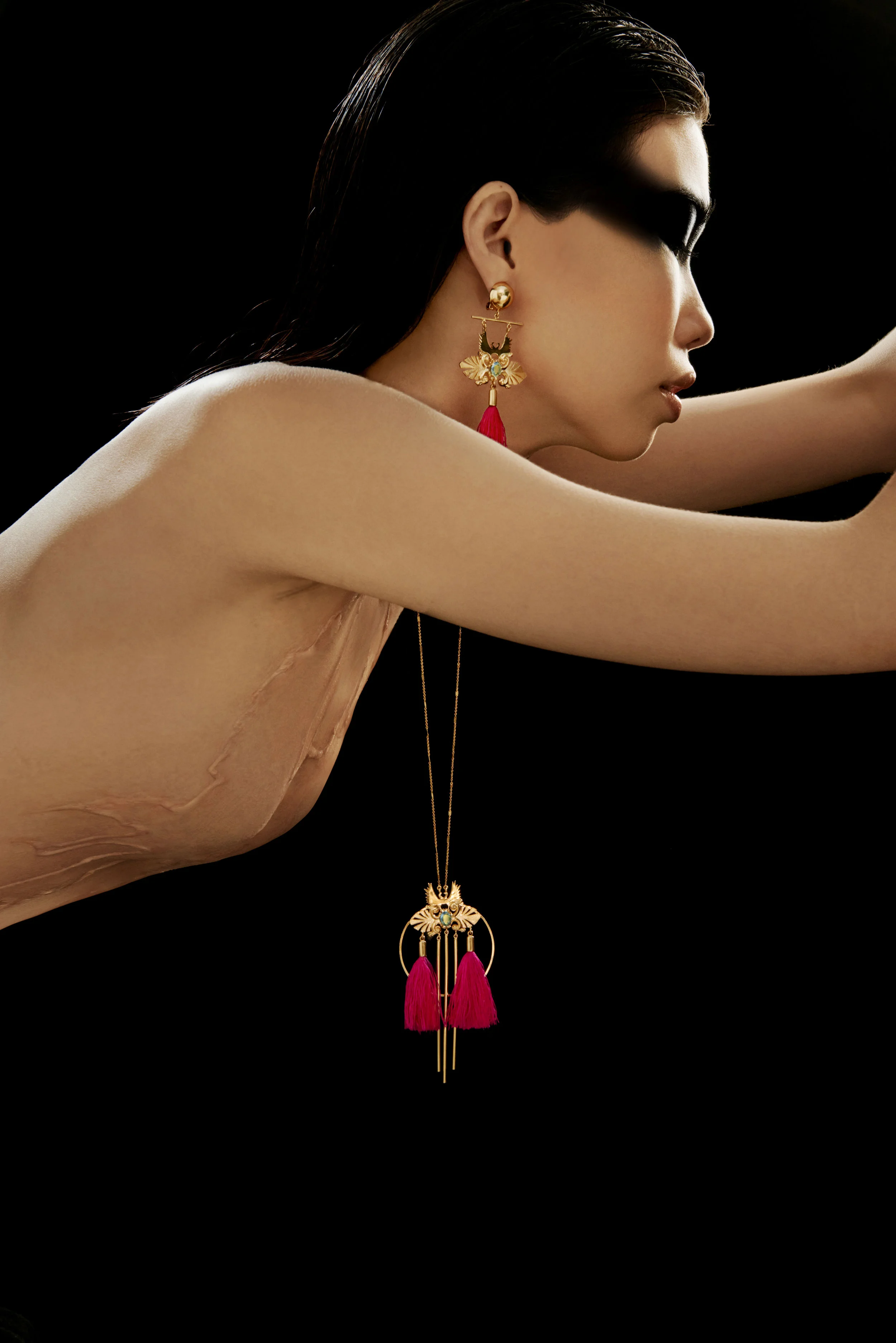 Collier et Boucles d'Oreilles Nanjiy
