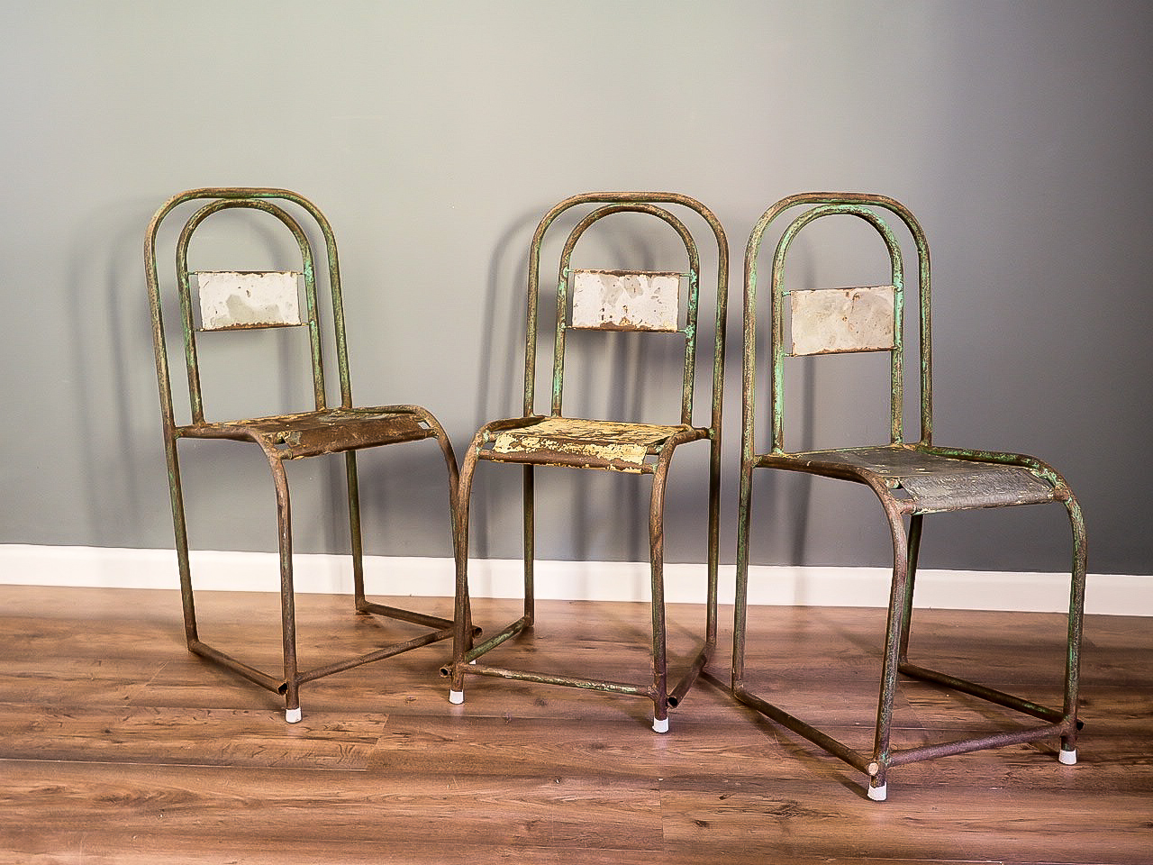 metal chairs