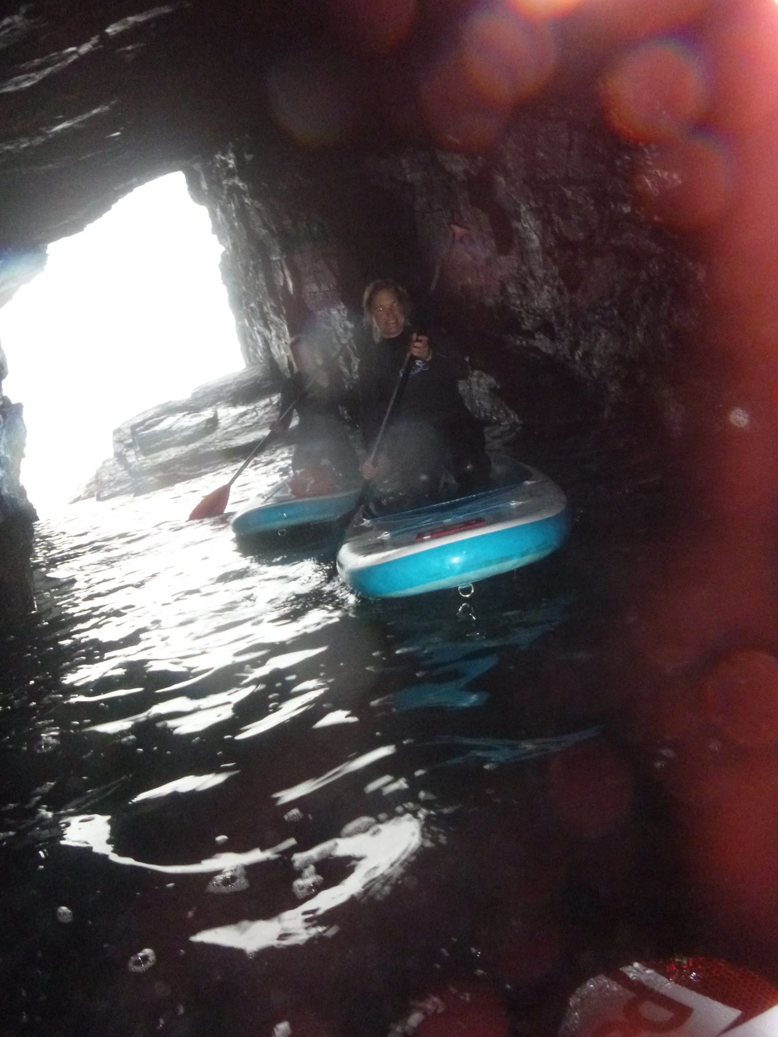 How far does it go? SUP Cave Explore Cornwall