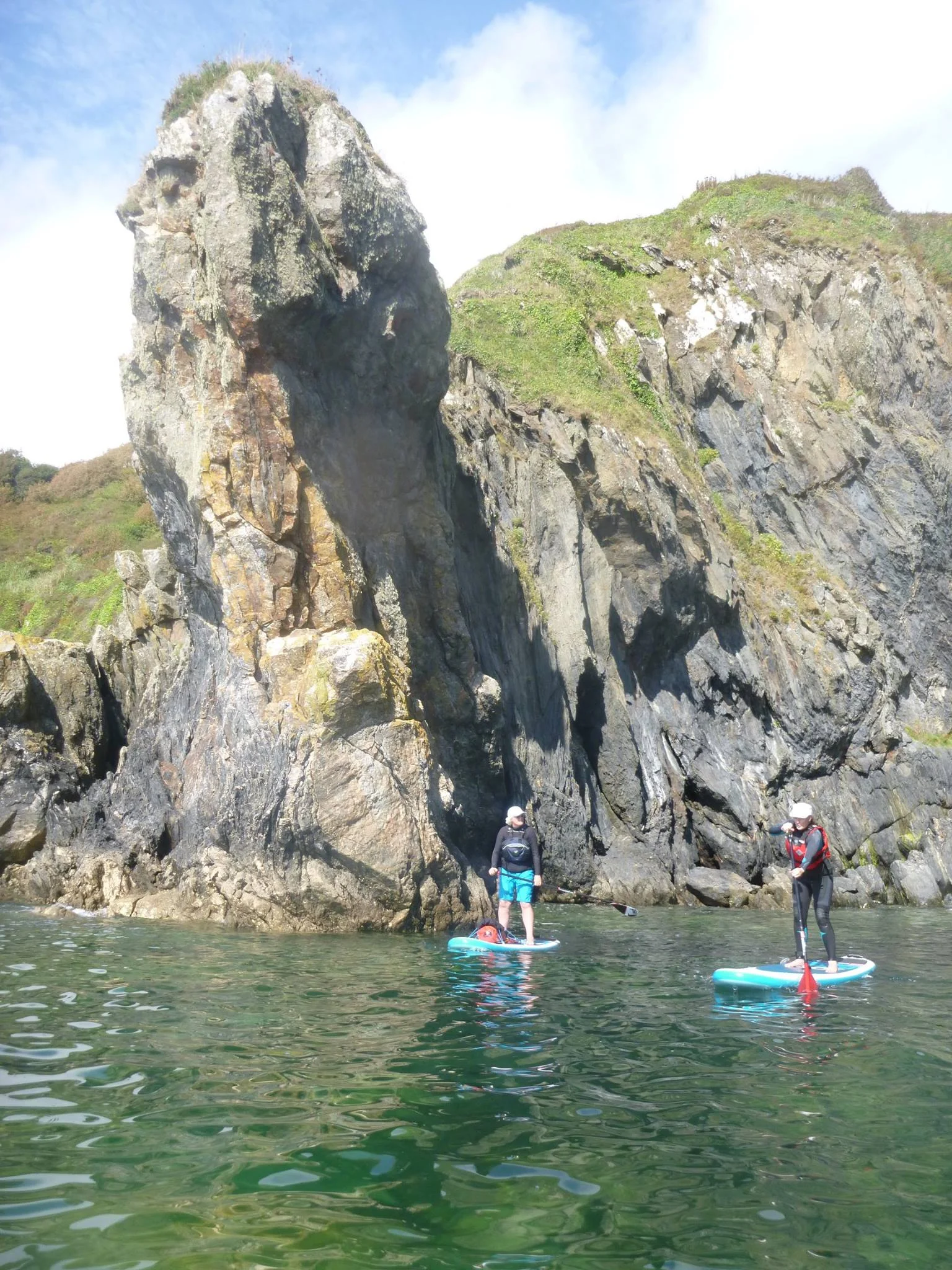 Lambsowden Cove SUP near Porthluney, The Roseland