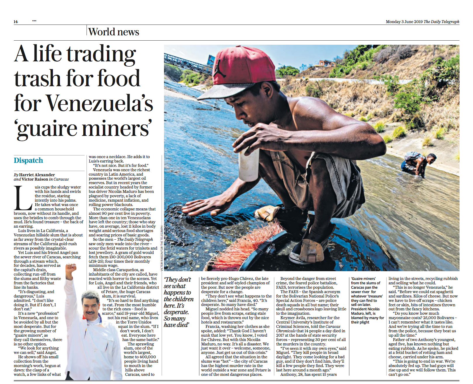 Report in Venezuela For the Daily TELEGRAPH