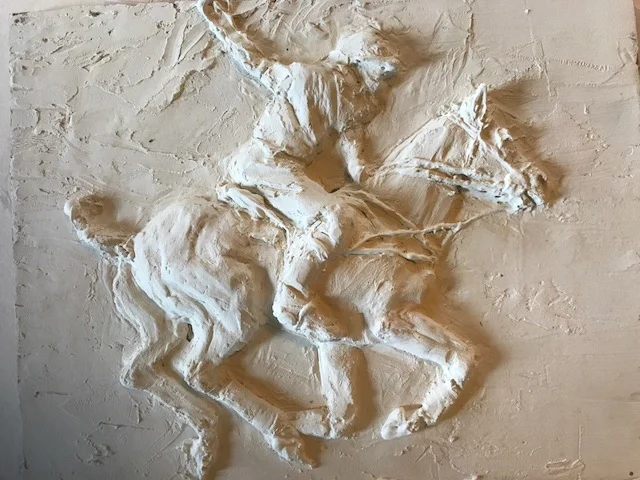 Polo Pony Bas Relief