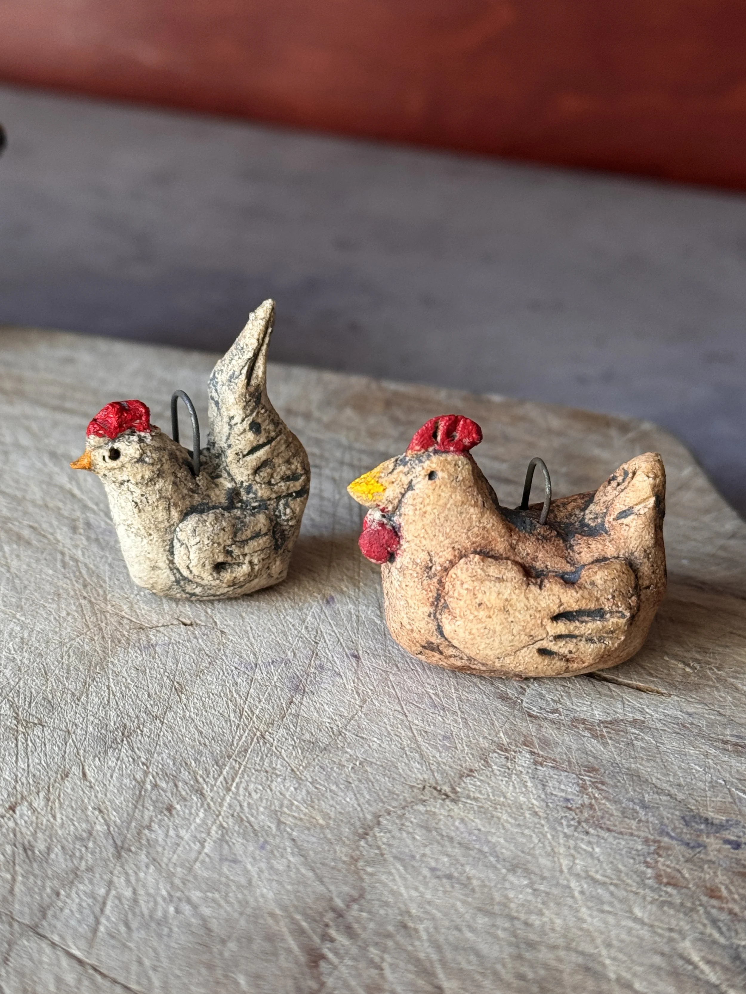 Tim'rous Beasties — Small Ornaments, $30 Original ceramic ornaments — each one of a kind