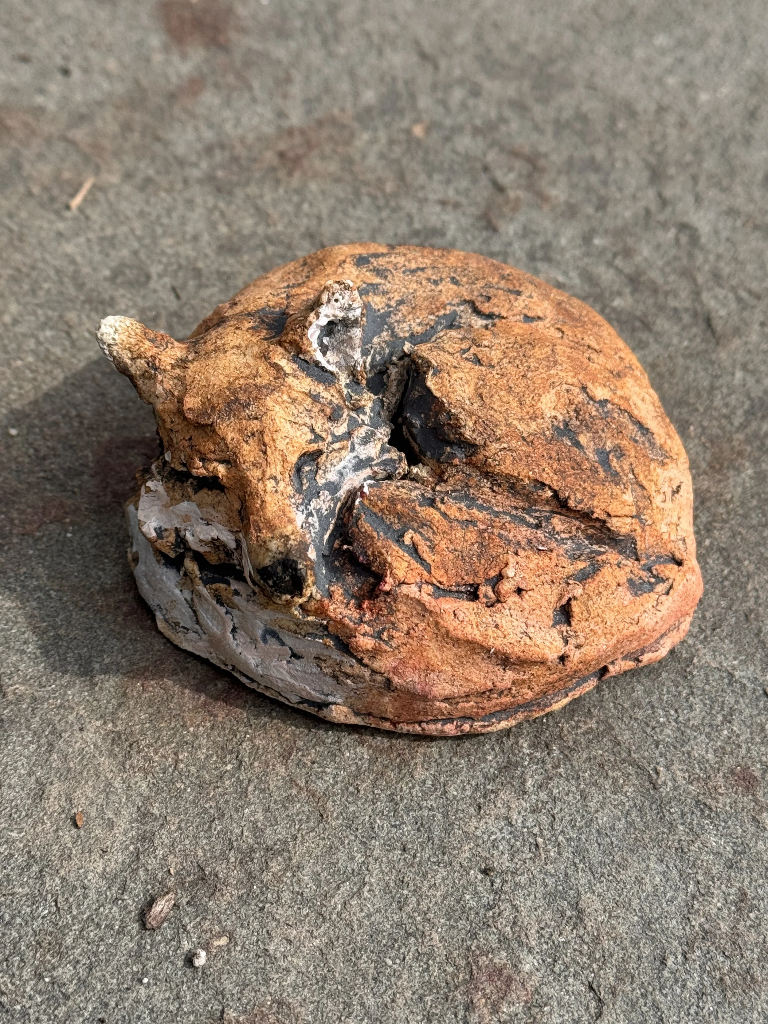 Fox #4 Original ceramic sculpture  -one of a kind