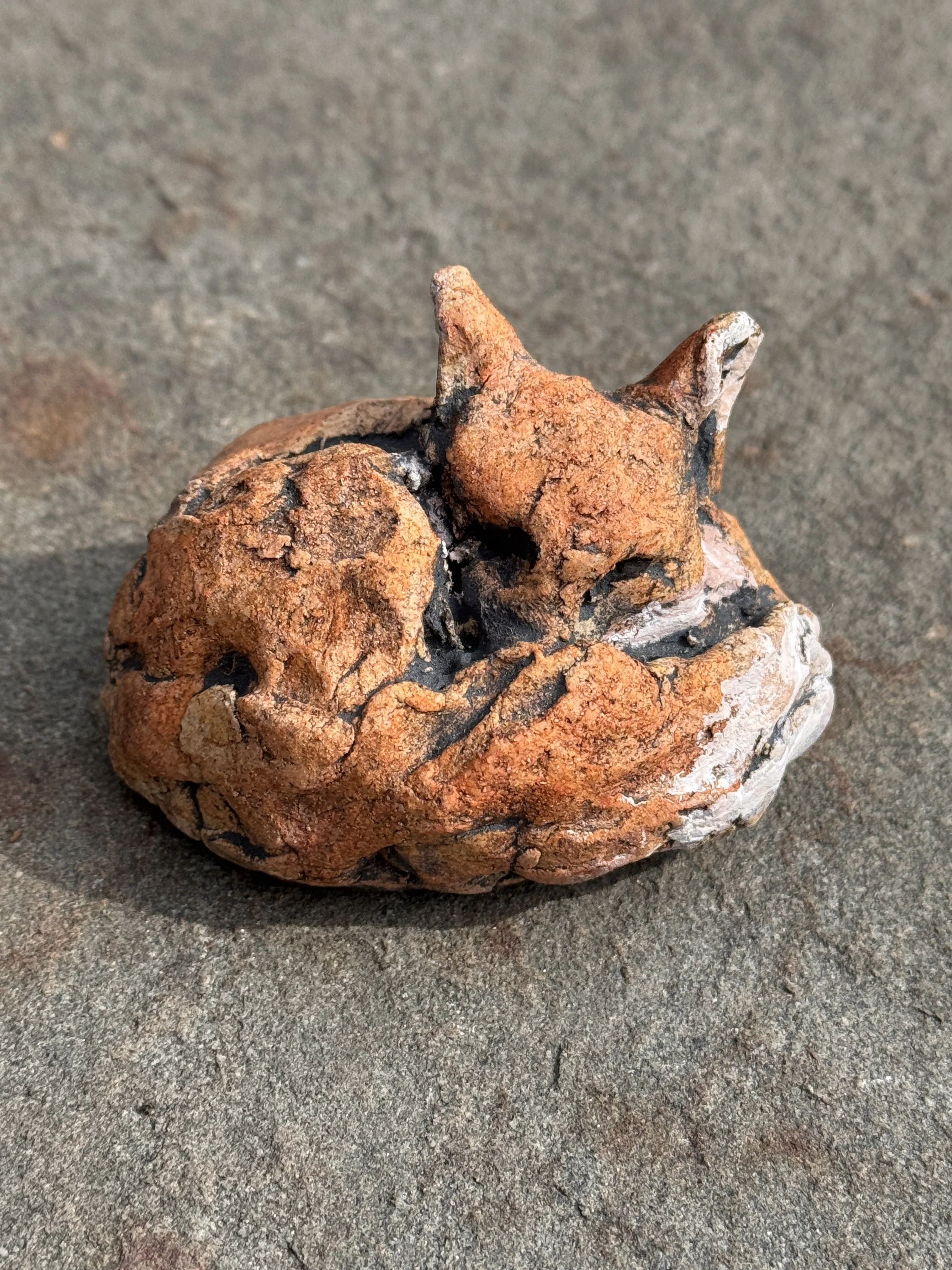 Fox #3 Original ceramic sculpture - one of a kind