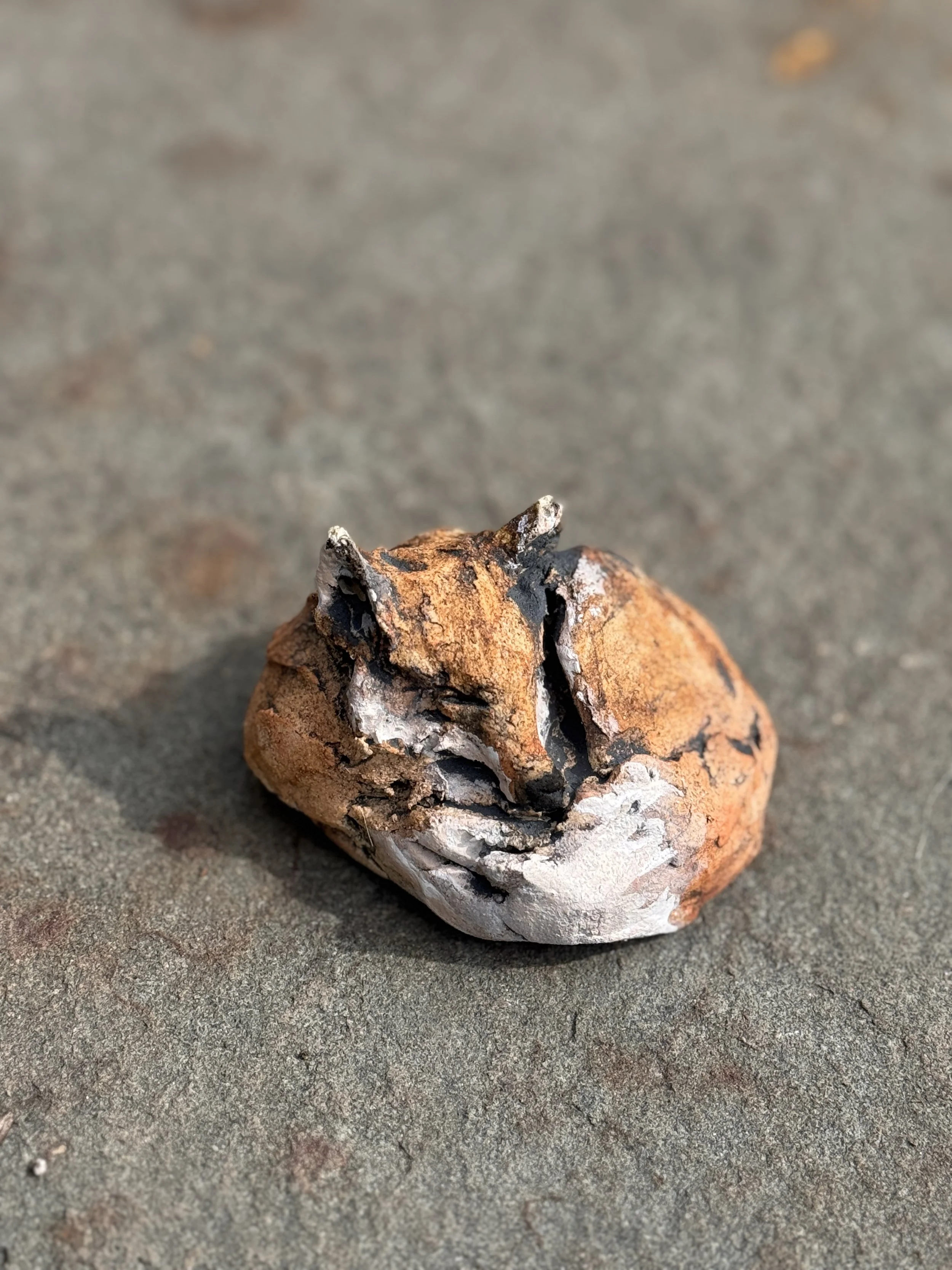 Fox #2 Original ceramic sculpture — one of a kind