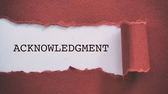 indicates the importance of acknowledgement for personal growth