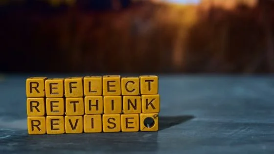 with reflection, rethinking, and revision we can break old cycles that hurt us and those we love.