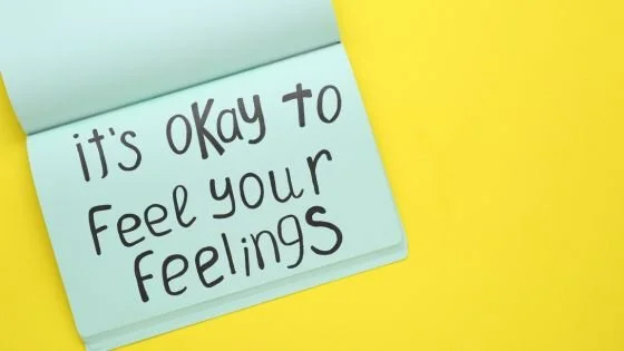 written message indicating emotional permission