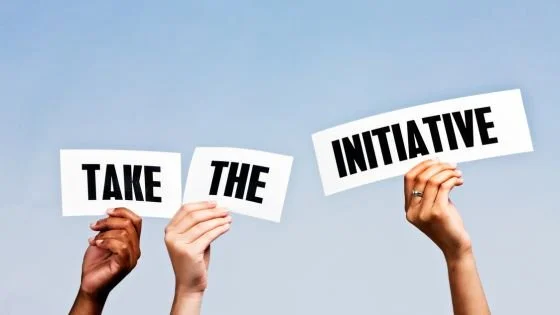 words saying take the initiative indicating power of initiating repair