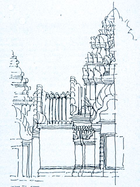 Angkor detail, Cambodia